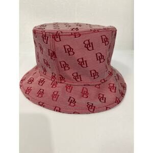 Dooney & Bourke Red Monogram Bucket Hat. PRE-LOVED. Made In Italy.